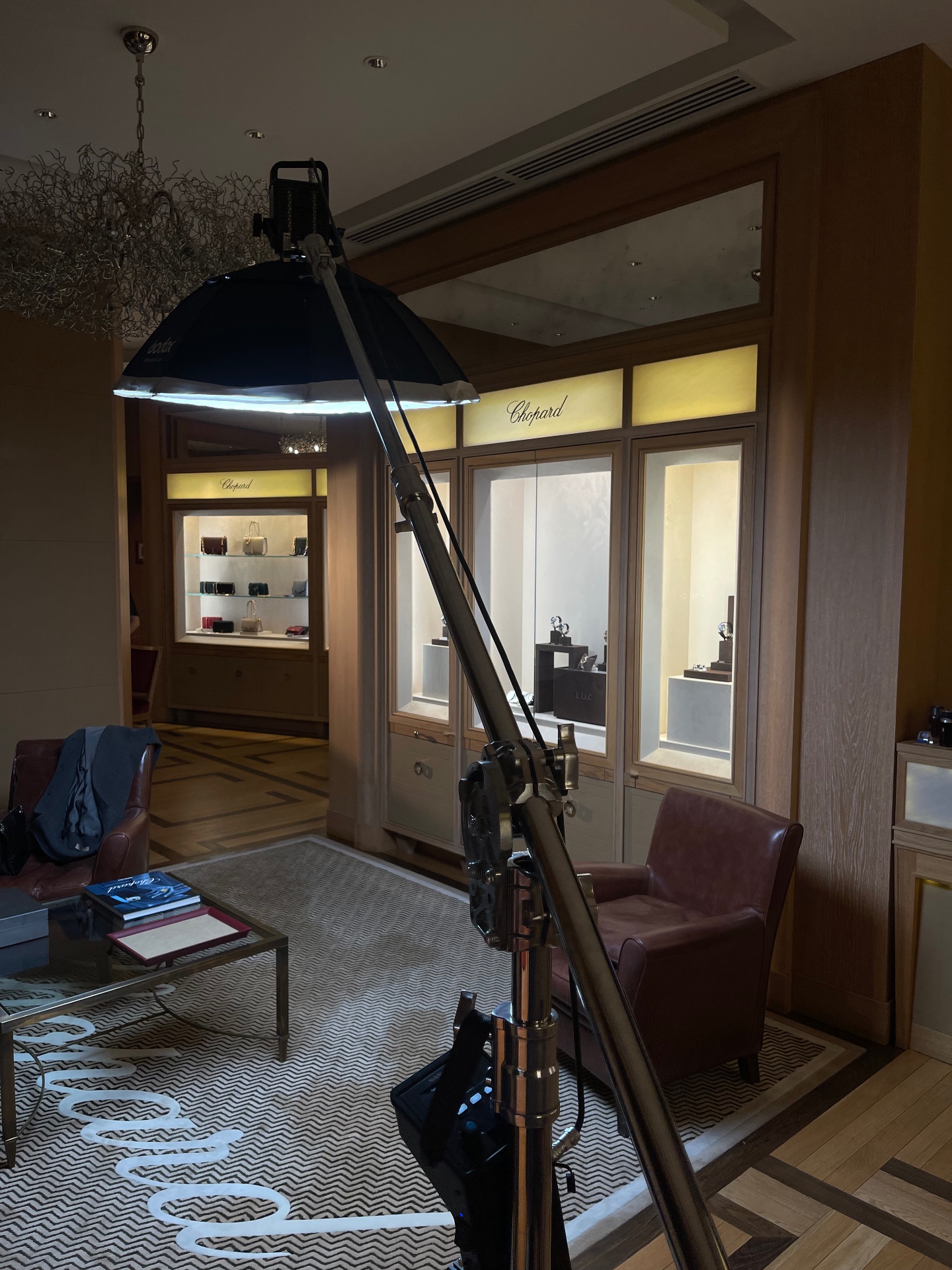 Chopard boutique lighting setup